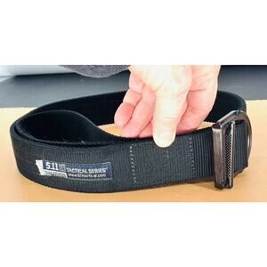 5.11 MENS TACTICAL TRAINER BELT 59409 BLACK W/ BLACK BUCKLE 34-38 Large